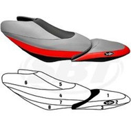Yamaha FX 140-FX 3 Pass-FX-FX HO  (NON cruiser) Custom Seat Cover Jet Ski SBT