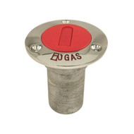 Marpac GAS Deck Fill Stainless Steel w Red Nylon Cap 1-1/2\'94 Hose FP100070 Boat