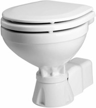 Johnson 80-47231-01 AquaT Silent 12V Electric Compact Toilet Boat RV Camper