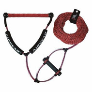 Wakeboard Rope with Phat Grip Red 4 section 70' AHWR-2