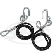 SBT Trailer Safety Cable Class 2 Vinyl Jacketed with S Hooks 10-252