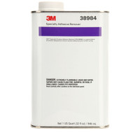 3M Company 38984 Specialty Adhesive Cleaner Solvent Reactive Remover QUART