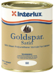 Interlux 5507930 Goldspar Satin Varnish QUART Y60/QT Boat Wood Cabin Cabinets