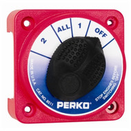 Perko 8511 DP Compact Selector Switch for 2 Battery Dia 4-3/4” Depth 1-7/8 Boat