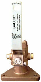 Groco FBV 750 Tri-Flange Seacock 3/4" NPS x NPT Bronze Water Valve Boat Marine