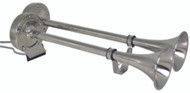 Afi/Marinco 10029XLP Horn Dual Trumpet Stainless Steel 12V Electric Boat Truck