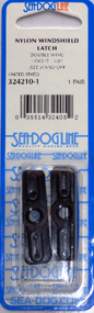 Sea-Dog 3242101 Nylon Double Wing Latch Lock Black for Boat Windshield