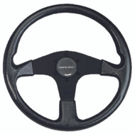 Uflex CORSEBB Steering Wheel Alum 3 Spoke Black PVC Grip 13.5" Boat