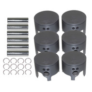 Mercury 260-280 HP V6 2.5 Lt Mercury Racing Piston Kit Pro Stock Wizard W25K1