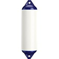 Polyform F-7 WHITE Series F Boat Fender Inflatable 15x41 Twin Eye WHITE Docking