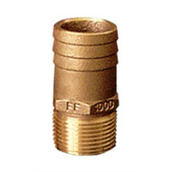 Groco FF-750 Straight Full Flow Bronze 3/4" Pipe to Hose Fittings