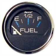 Faria 13701 Black Stainless Steel Fuel Level Gauge E-1/2-F Chesapeake 2-1/16"