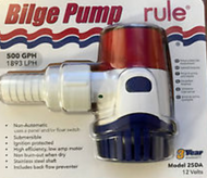 Rule 25DA Bilge Water Pump 500GPH 12V Non-Automatic Boat Marine Fontain Submersi