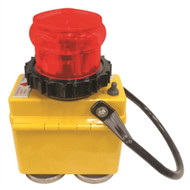 Julian Mcdermott BGLED888PORT Barge Navigation LED Light RED Port w Battery