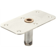 Attwood Swivl-Eze Lock N-Pin 4x8 Seat Base Plate SSteel/Bronze 6483 Non-Threaded