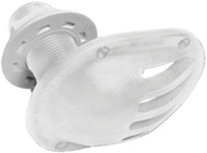 Forespar MF 867 Marelon Plastic Scoop Strainer 3/4" White Thru-Hull 906059 Boat