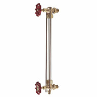 Conbraco 20-150-03 Bronze Water Gauge w Glass 5/8"x12" Pipe 1/2" valve drain