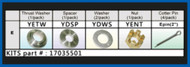 Propeller Hardware Kit Yamaha 100-130-150-175-200-225-250-300 Solas E 17035501