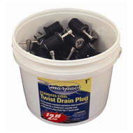 50 PACK Marpac FP020221 Stainless Steel Neoprene Twist Drain Plug 1" Boat Bilge