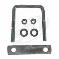 Trailer U-Bolts with Frame Straps  3-1/ 8 x 3 & 5 inch strap  SBT 10-431
