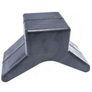 Bow Stop  3"  wide 1/2 Shaft Molded black rubber SBT 10-571