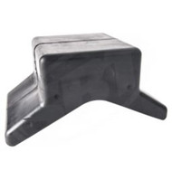 Bow Stop  4" - 1/ 2 Shaft Molded black rubber  SBT 10-572