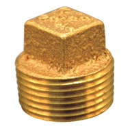 Midland Metal Cored Square Head Plug Brass Pipe 3/4" NPT 44-654 MD