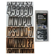 Hardline Series 300 Kit Letter Chrome/Black Fade Outline Black CHBKG300 MD