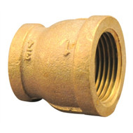 Midland Metal Brass Pipe Reducing Coupling 1-1/4"x 1" NPT 44-446 MD