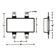 Galvotec Alloys GAMGH24W Magnesium Hull Anode 9x18x2 Plasticol Coating Boat