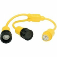 Marinco 157AY Shore Power Y Adapter 2-30A Female To 30A 125V Male Dock Side
