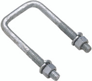Seachoice 57340 Square Solid galvanized steel U-Bolt 2-1/16x7-7/8