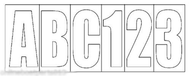 Marpac 1-52308 Number-Letter KIT 3" high WHITE Registration Boat Jetski