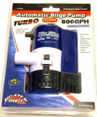Boater Sports 57422 Automatic Bilge Water Pump 800 GPH 3/4" w Float Switch Boat