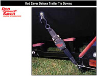 Rod Saver TTD-4 Deluxe Trailer Tie Downs 2"Wx4'L 1,200 Lbs W/Coated Top Hook