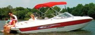 Boater Sports BS305-BLA 3 Bow-46"x72" Top W/Boot 85"-90"Beam Blue w/o Frame MD