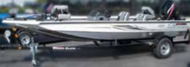 Boater Sports BX17-BLK Wide Transom Bass Boat Cover 17"x97" Black With Hood