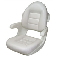 Tempress 57010 High Back Helm Seat White Cushion 26"x 23.5"x 27.5" MD