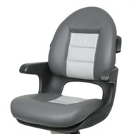 Tempress 57017 High Back Helm Seat Charcoal/Gray Cushion Black Shell