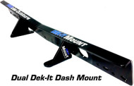 Procise KIT-DUAL-DM-BK Dek-It GPS Electronic Dash Mount 24.75Lx3.75Wx3.25H Boat