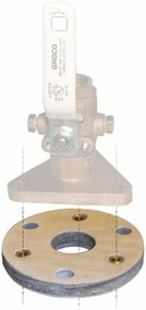 Groco BB1 Backing Block 4.29" diam for Flanged Seacock Water valve 3/4"-1" Boat
