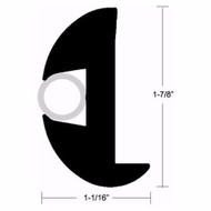 Taco V11-2423BKA Flexible 70' Rub Rail 1-7/8"x1-1/16" Vinyl w/o Insert Boat