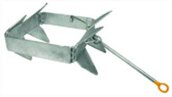 Anchor Box FOLD & HOLD 22"x9"x5" Small Galvanized COMPACT Boat 30' Cruiser 24'