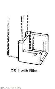 T-H Marine Anti-Rattle LEFT Stop DS-1L-DP Pontoon Gate Door Hinge With Ribs MD