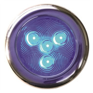 T-H Marine LED-51828-DP Puck Courtesy Light 4 LED BLUE Stai. Steel 3" Housing MD