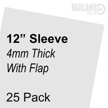 Vinyl Inner Sleeve with Flap 4mm Thickness 12" HDPE 25 Pack
