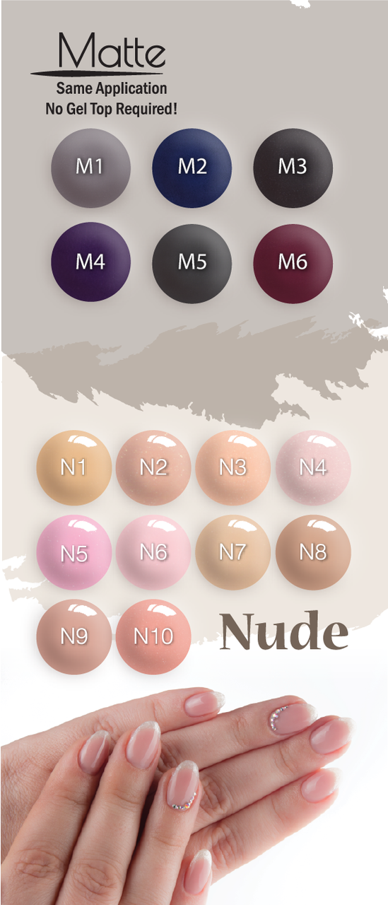 Sns Nail System Color Chart