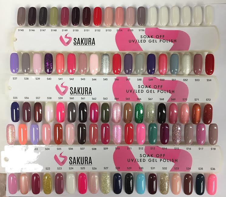 156 Sakura Colors Gel Polish Whole Collection 7 75 Pedispa Centre