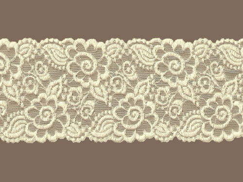 Expo International 7in April Chantilly Stretch Lace Trim Ivory