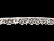 White Ruffled Edge Lace Trim - 1.25'' (WT0114U02)